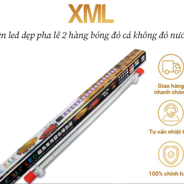 Đèn XML Màu Vàng – Pha Lê 2 Hàng Bóng Dẹp – Giải Pháp Tăng Màu Tuyệt Vời Cho Hồ Cá Quá Bối