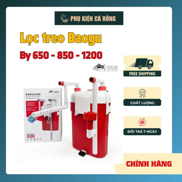 LỌC TREO BỂ CÁ BAOYU BY-650 / BY-850 / BY-1200 – LỌC THÁC MINI CHẠY ÊM, GIÚP NƯỚC TRONG NHANH