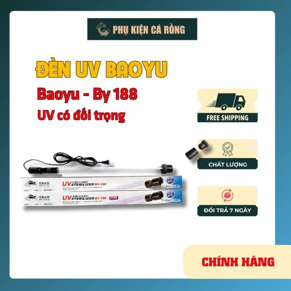 Đèn UV Diệt Rêu Tảo Hồ Koi Baoyu BY188 10W–75W Xử Lý Nước Xanh Hiệu Quả