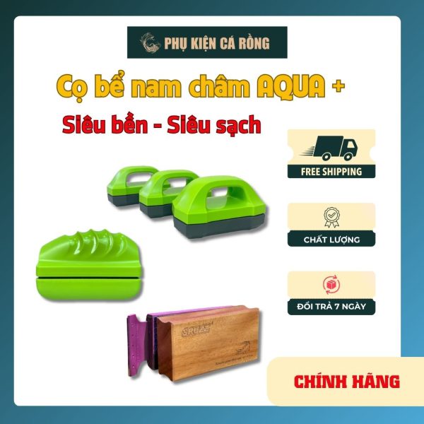 DỤNG CỤ VỆ SINH BỂ CÁ NAM CHÂM SRUZZ – LAU RÊU KÍNH BỂ CÁ NHANH, KHÔNG ƯỚT TAY