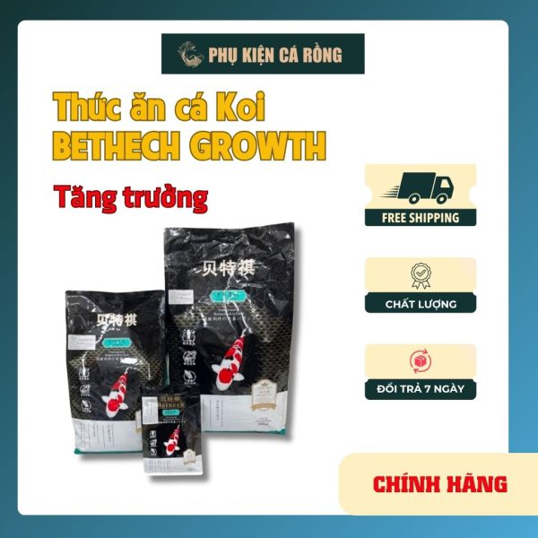 Thức Ăn Cá Koi Betech Growth – Cám Tăng Trưởng Giúp Koi Phát Triển Body, Form Đẹp Và Khỏe Mạnh
