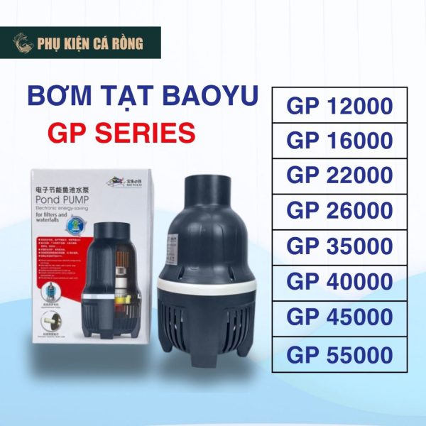 Máy Bạt Tạo Luồng Baoyu GP – Lưu Lượng Lớn, Hồ Cá Koi, Hồ Cá Lớn, Tiết Kiệm Điện